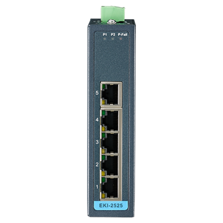 B+B SMARTWORX 5-Port 10/100Mbps Unmanged Ethernet EKI-2525-BE